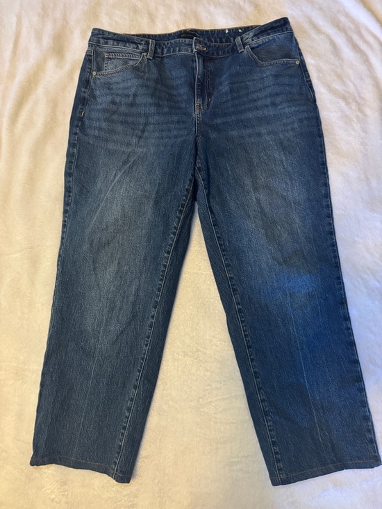 Talbots Denim - Talbots Women's Straight Leg Jeans - Dark Blue Size 16W